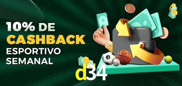 10% de bônus de cashback na d34